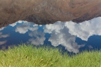  Cartago Springs with Sierra and Cloud Reflections